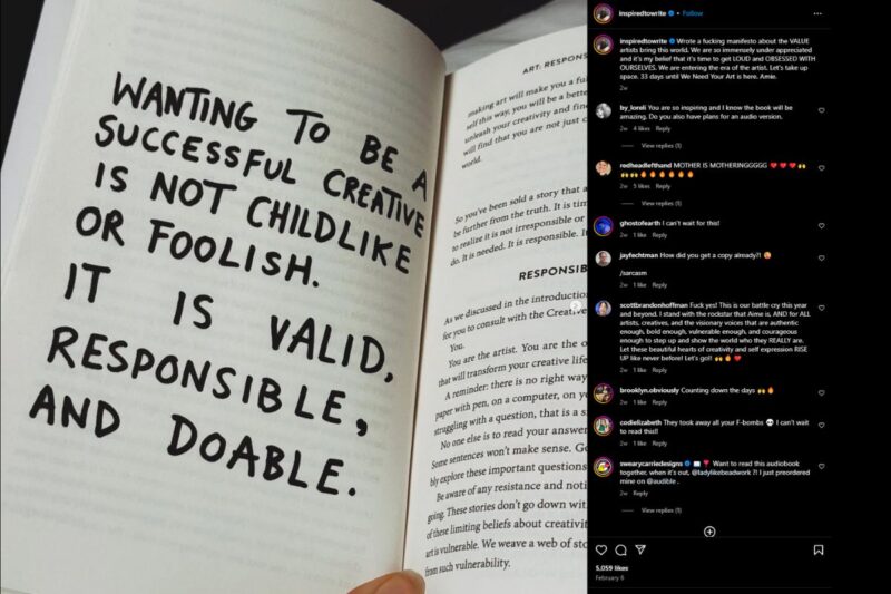 Amie McNee's Advice for Artists from Inspired to Write to Motivate You ...